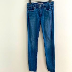 Joe's Skinny Raw Hem Denim